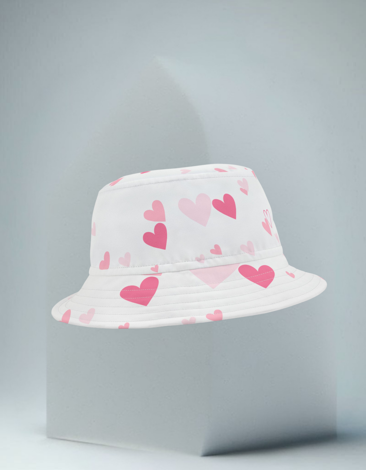 Pink Hearts Bucket Hat