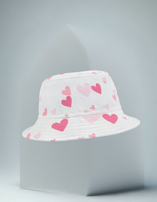 Pink Hearts Bucket Hat